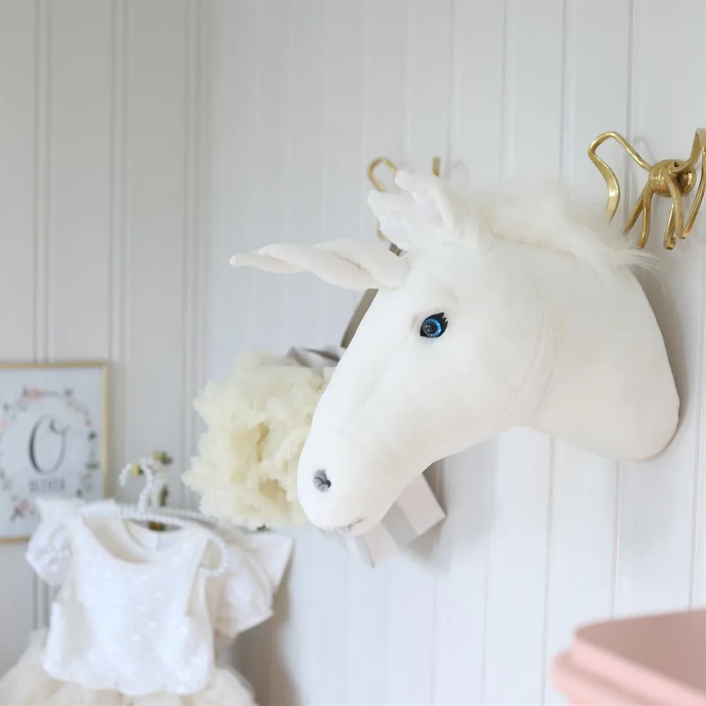 Stuffed Unicorn head for wall, unicorn Brigbys