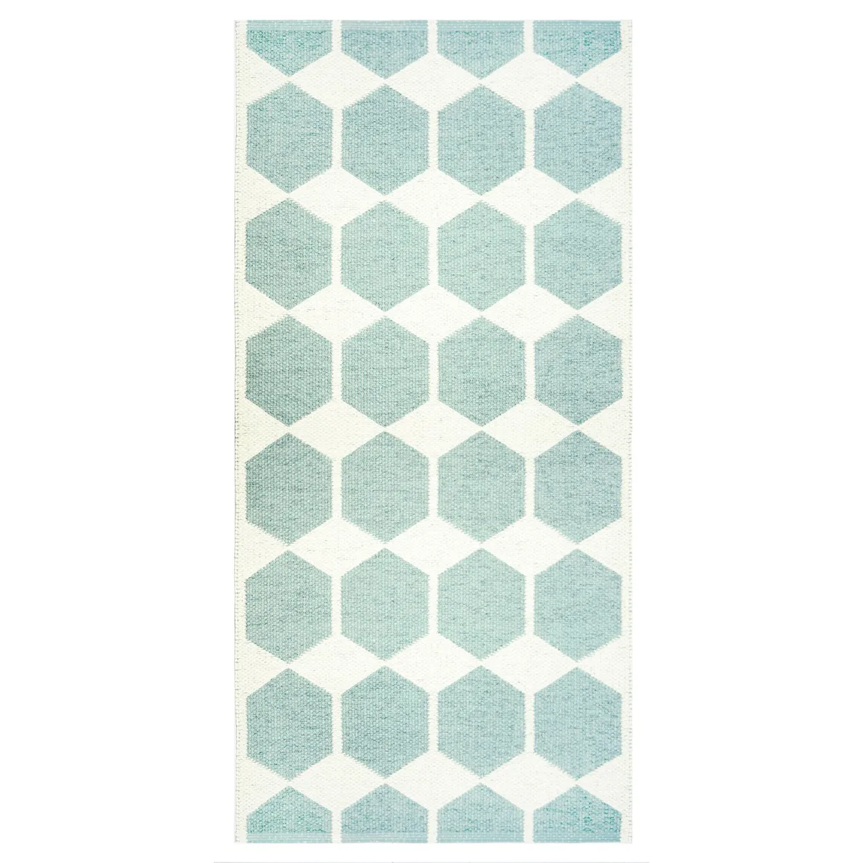 Brita Sweden Anna rug aqua 70x100 cm | Scandinavian Design | Plastic rugs | Blue