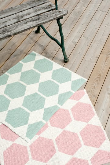 Anna rug aqua large - 150x200 cm - Brita Sweden