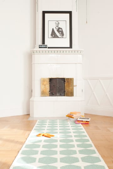 Anna rug aqua large - 150x200 cm - Brita Sweden