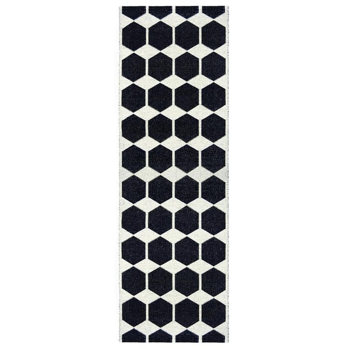 Anna rug black - 70x200 cm - Brita Sweden