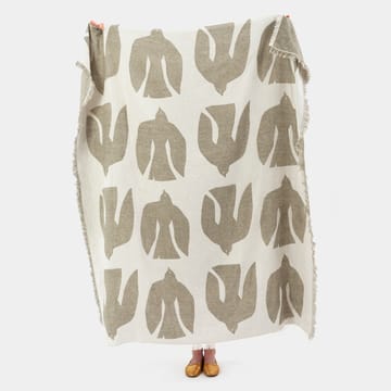 Early bird wool blanket 130x170 cm - Olive - Brita Sweden