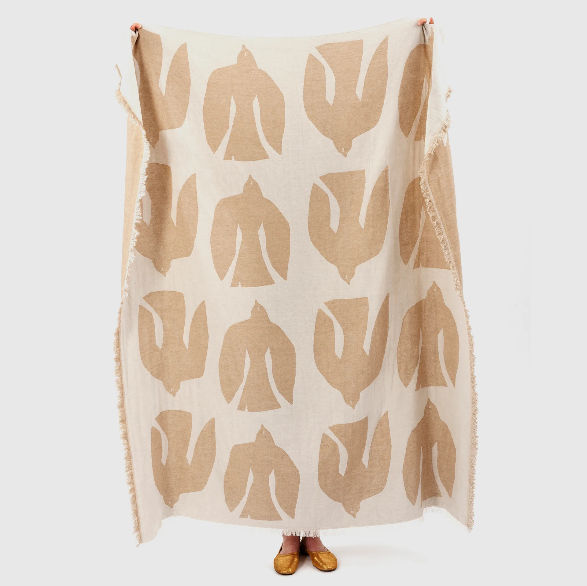 Early bird wool blanket 130x170 cm, Sand Brita Sweden