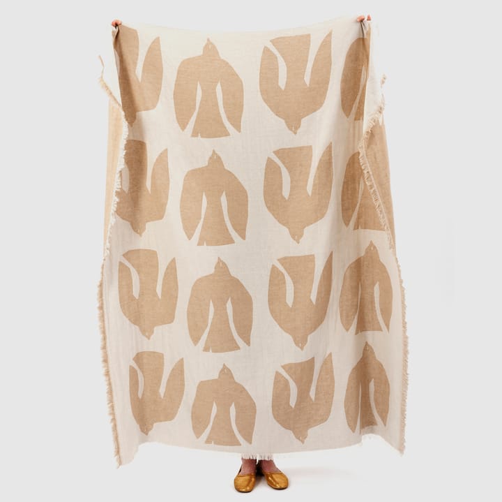 Early bird wool blanket 130x170 cm, Sand Brita Sweden