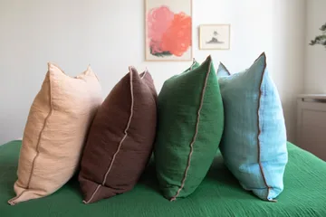 Evy pillowcase - Brown, 50x50 cm - Brita Sweden