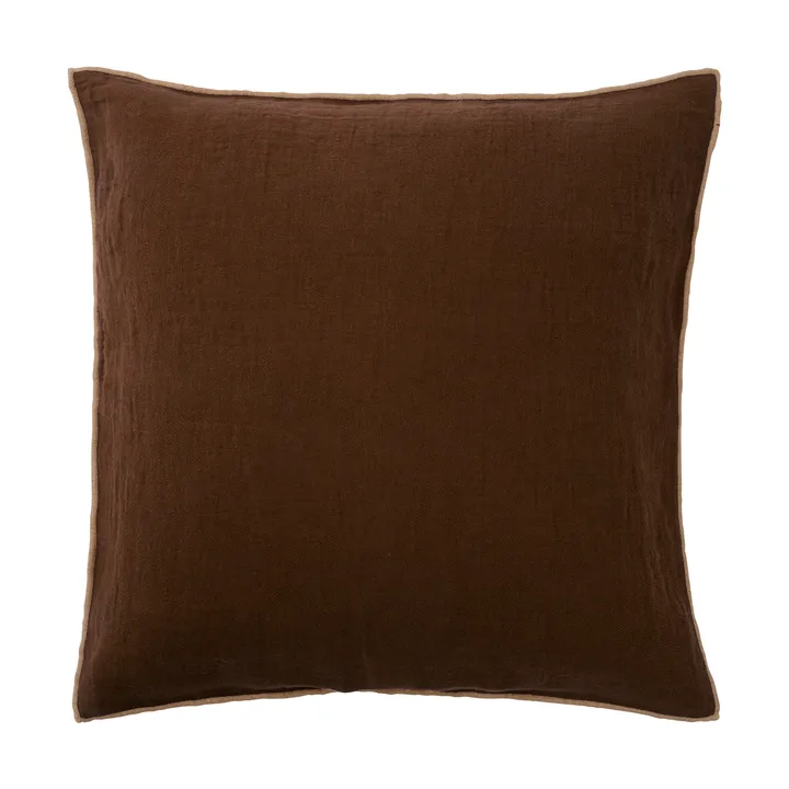 Evy pillowcase - Brown, 50x50 cm - Brita Sweden