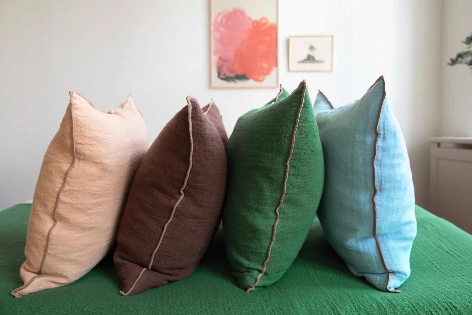 Evy pillowcase, Pistachio, 50x50 cm Brita Sweden