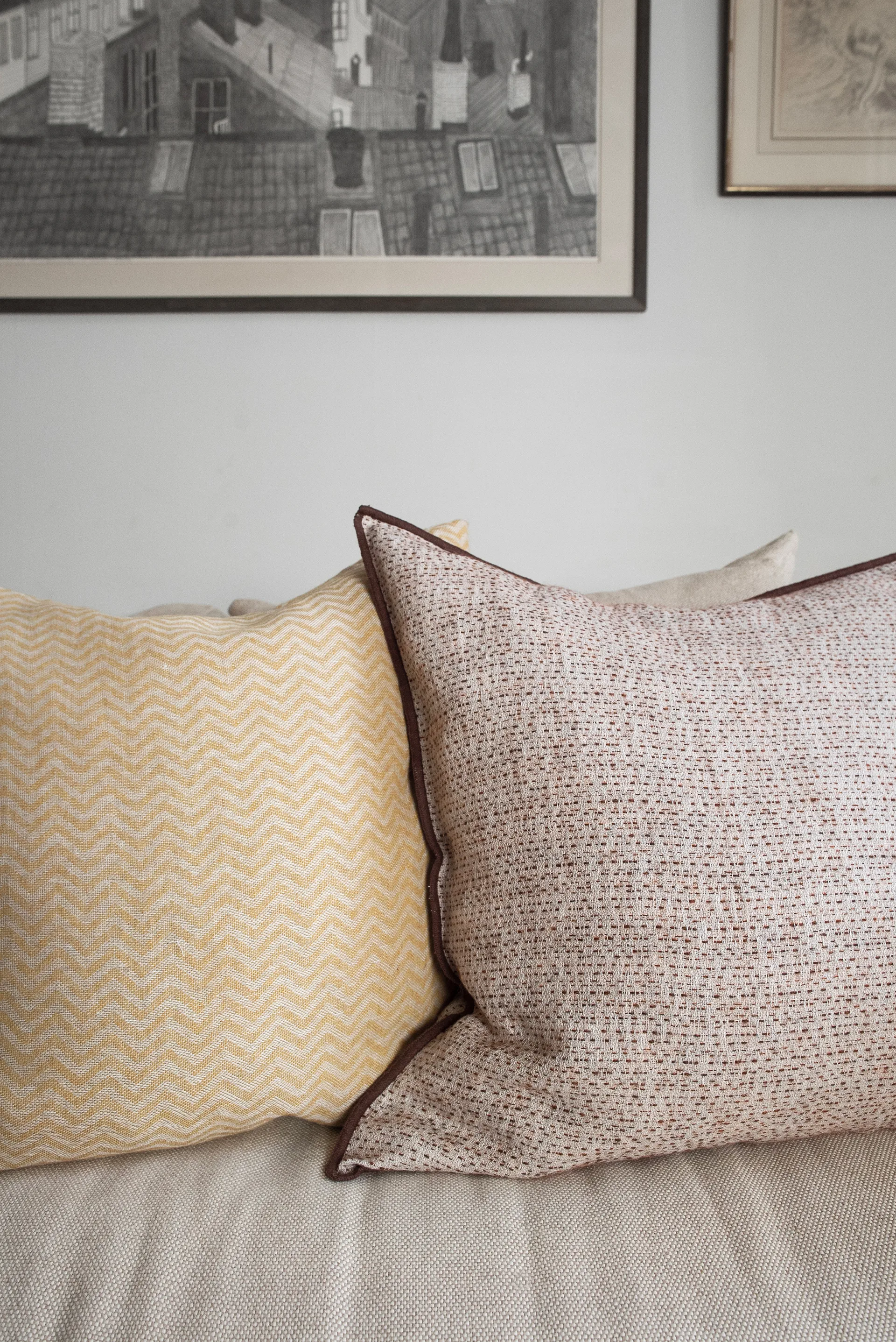 Field pillowcase, Brown, 50x50 cm Brita Sweden