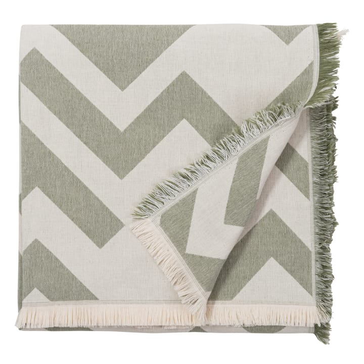 Florens cotton blanket - Sage (light grey) - Brita Sweden