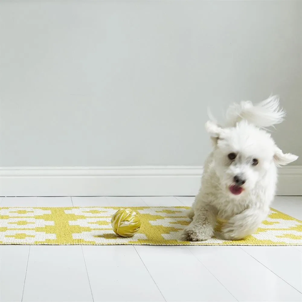 Flower rug sun (yellow), 70x200 cm Brita Sweden