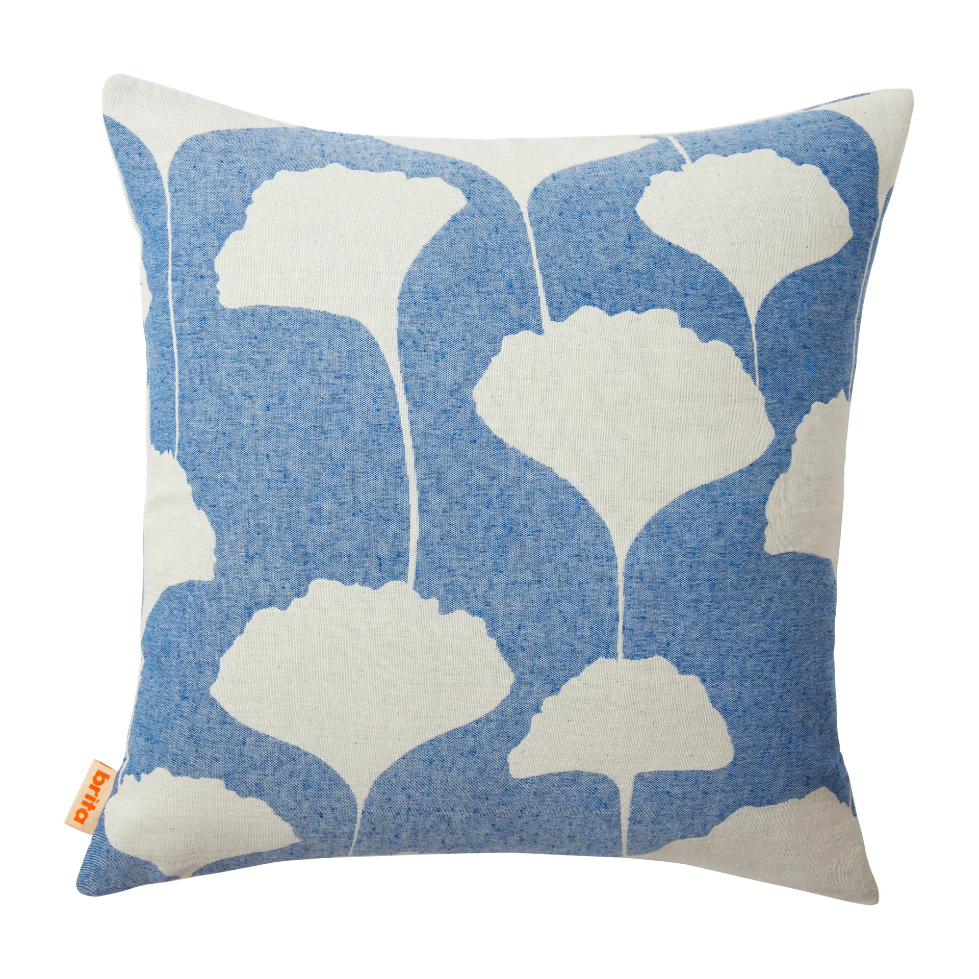 Ginko cushion cover 50x50 cm, Blue-white (Indigo) Brita Sweden