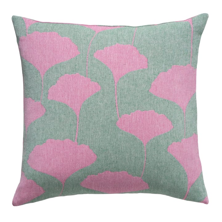 Ginko cushion cover 50x50 cm - green-pink (lush) - Brita Sweden
