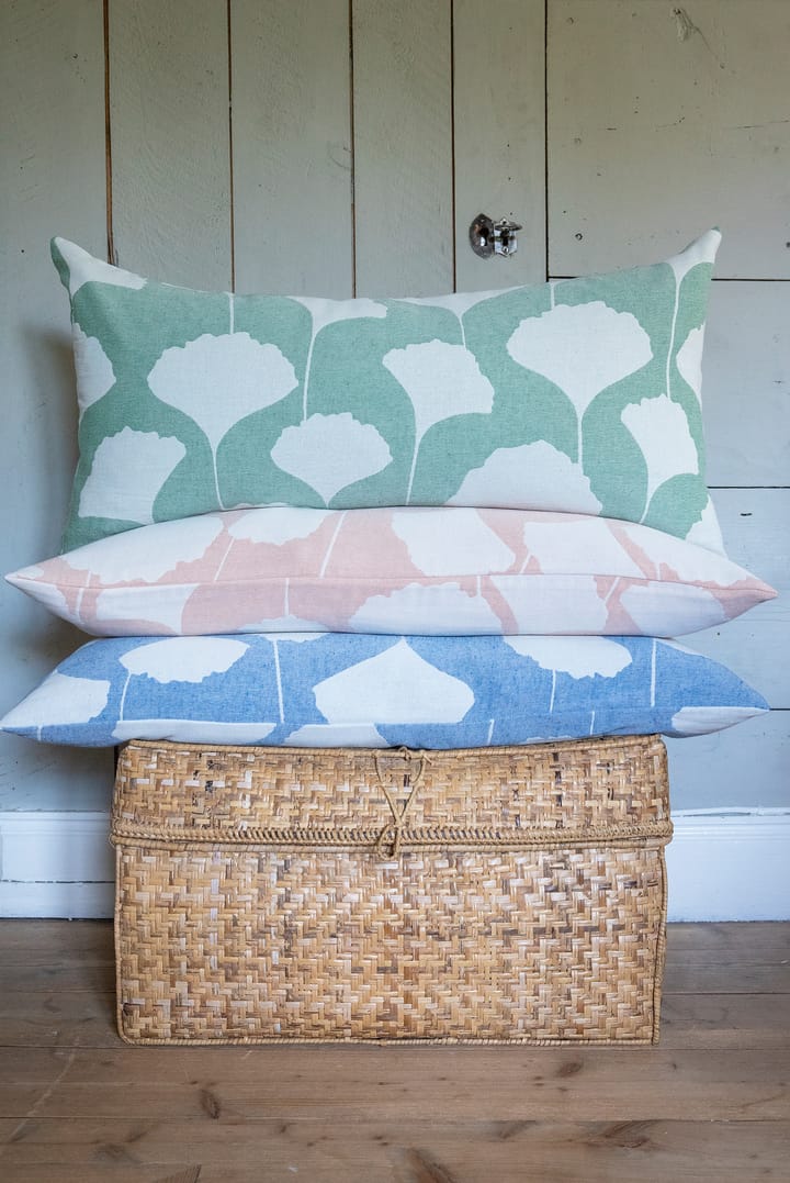 Ginko pillowcase 40x80 cm, Blue-white (Indigo) Brita Sweden