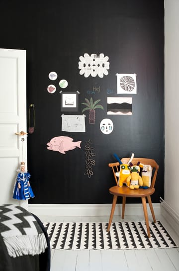 Gittan rug black - 70x200 cm - Brita Sweden