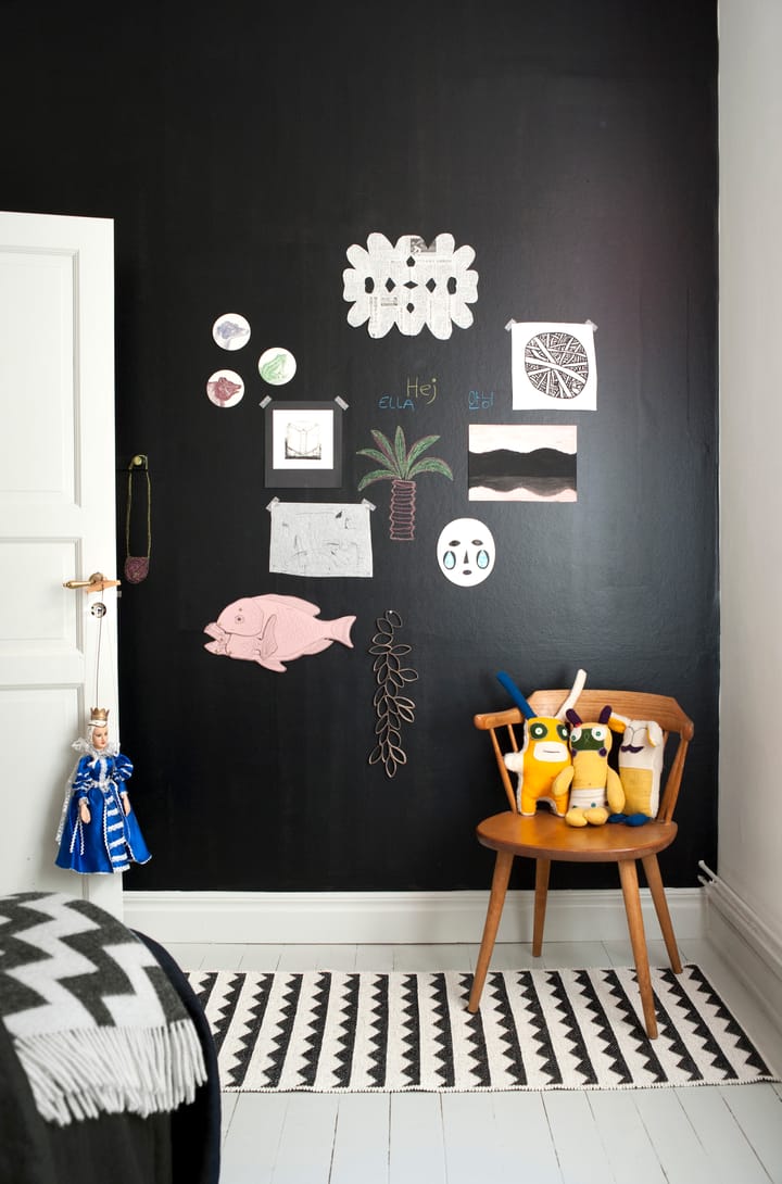 Gittan rug black, 70x200 cm Brita Sweden