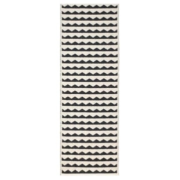 Gittan rug black - 70x250 cm - Brita Sweden