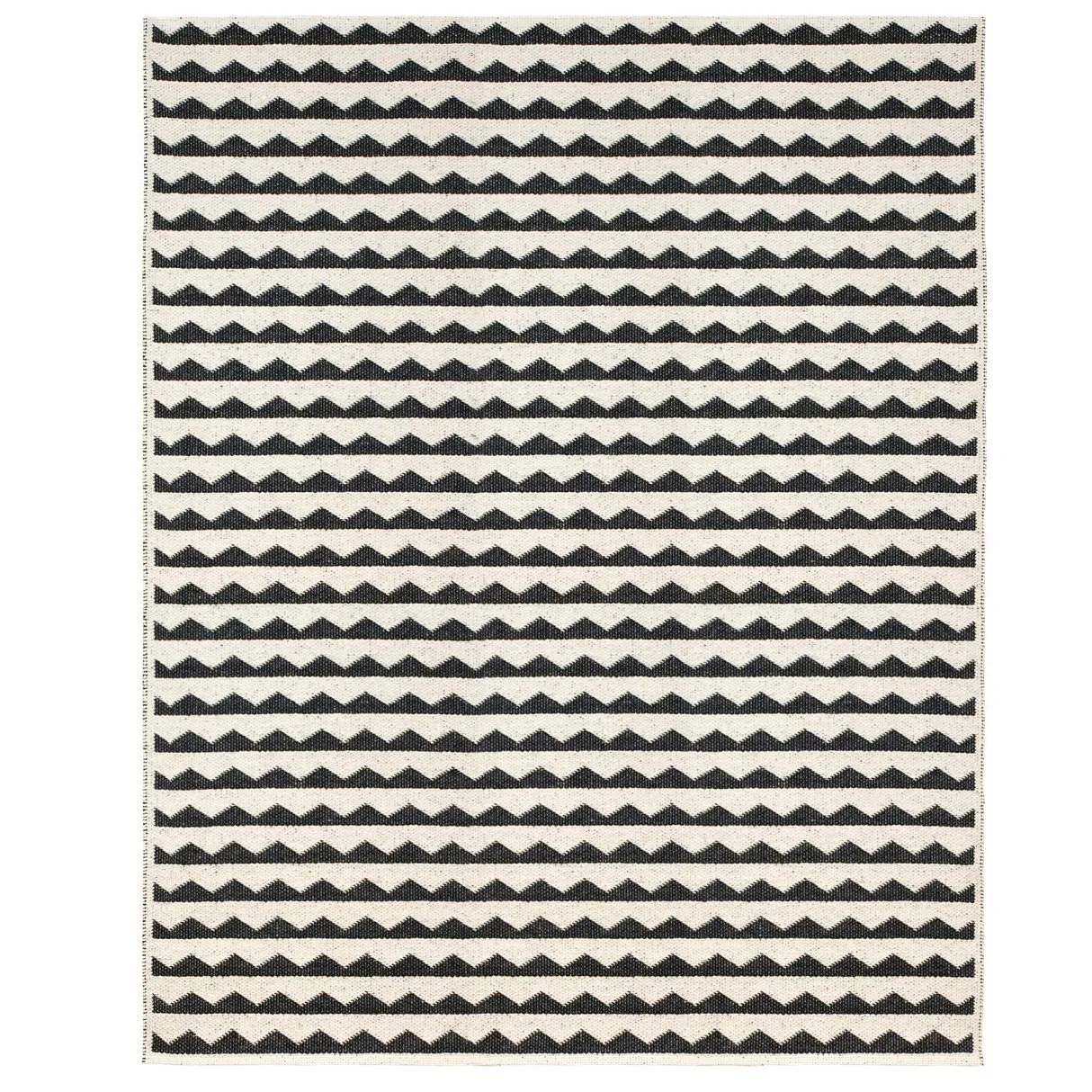 Brita Sweden Gittan rug black large 150x200 cm | Scandinavian Design | Plastic rugs | Black