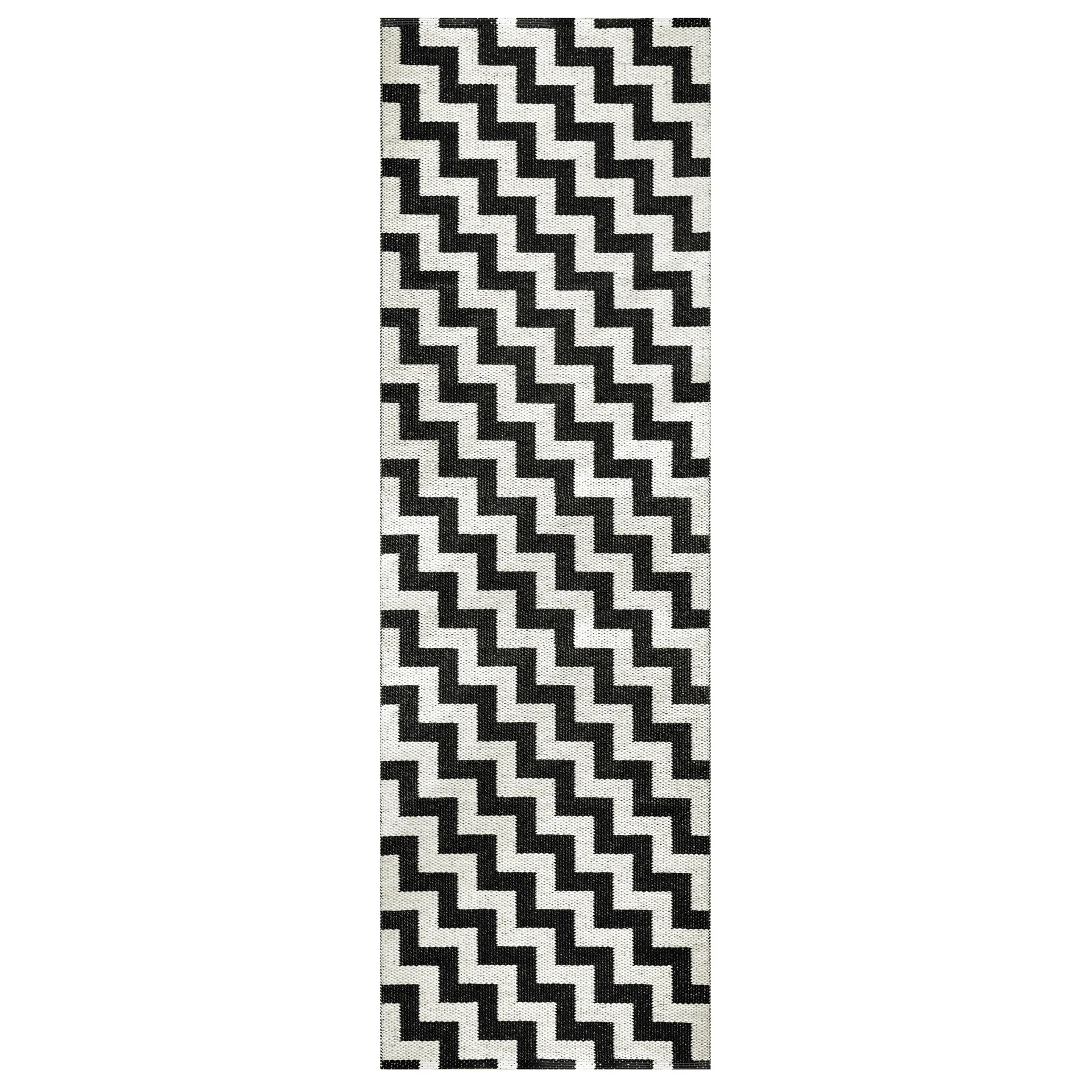 Gunnel rug black, 70x150 cm Brita Sweden