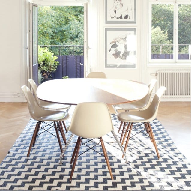 Gunnel rug black large, 150x200 cm Brita Sweden