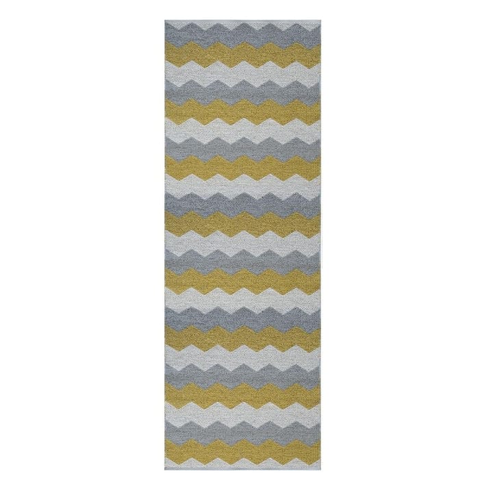 Luppio rug spring (yellow-grey) - 70x250 cm - Brita Sweden