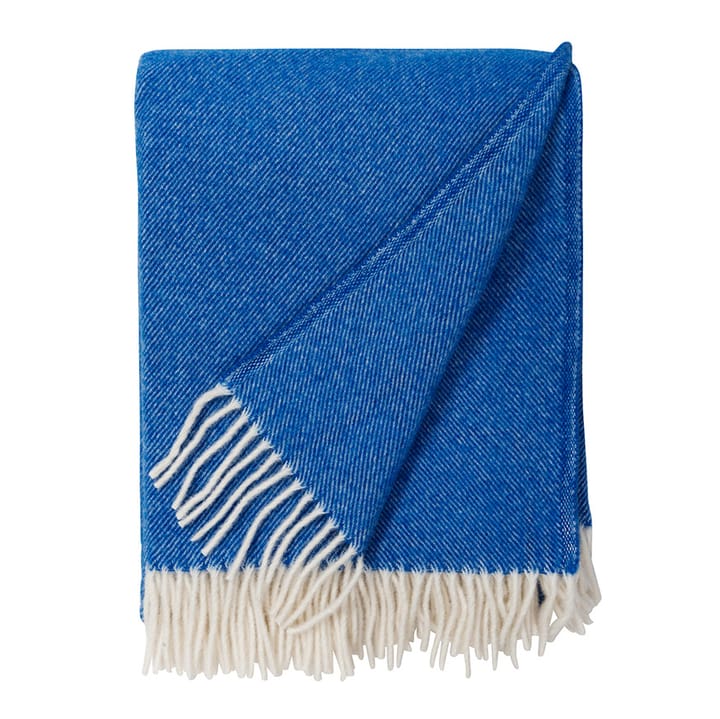 Mono blanket wool - azure (dark blue) - Brita Sweden