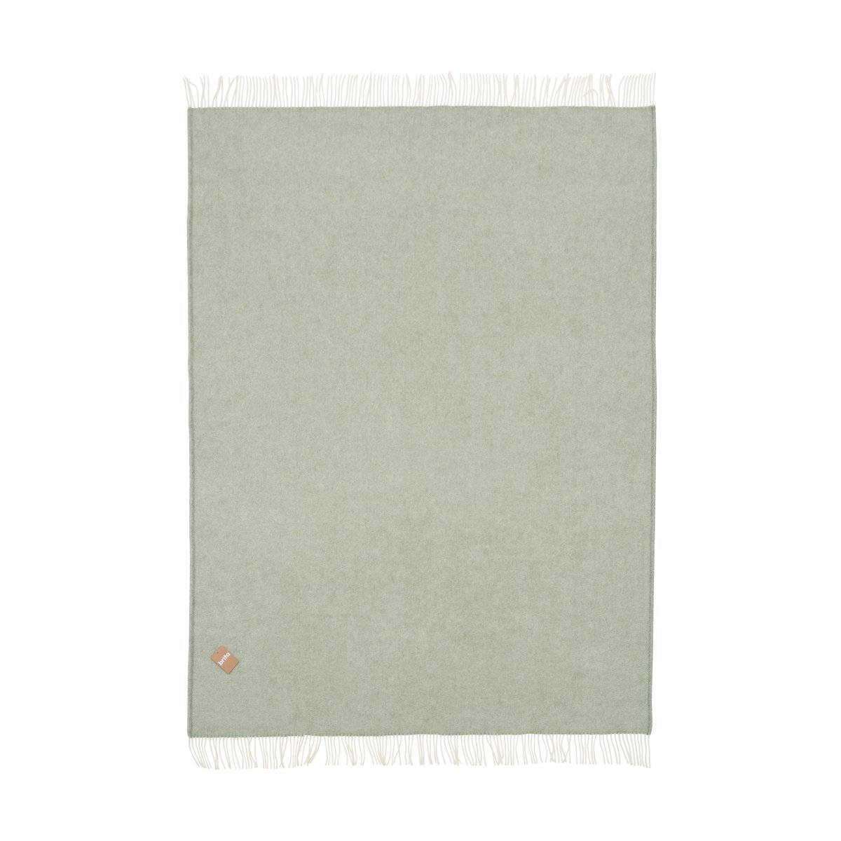 Brita Sweden Mono wool blanket 170x130 cm Moss