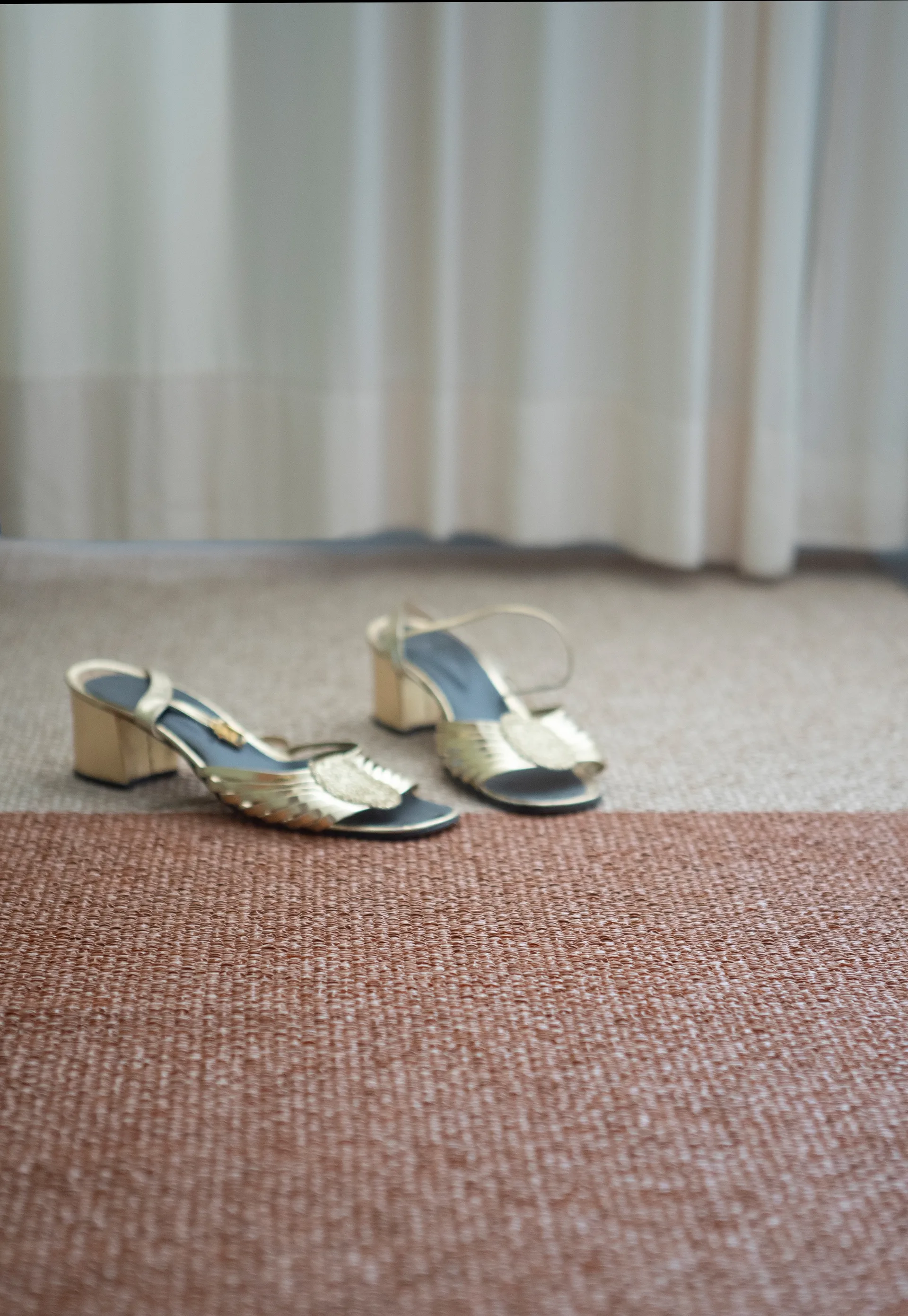 Moor rug cream (cream white-terracotta), 70x200 cm Brita Sweden