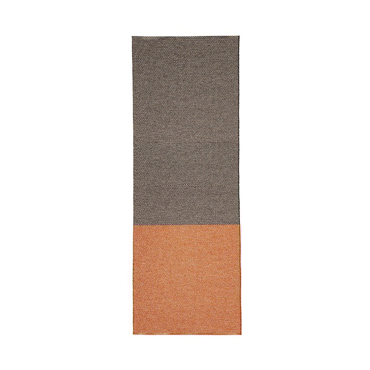 Brita Sweden Moor rug mud (black-terracotta) 70x300 cm