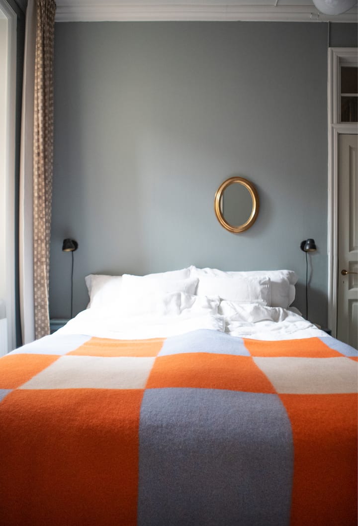 Pop wool throw 130x200 cm, Orange Brita Sweden