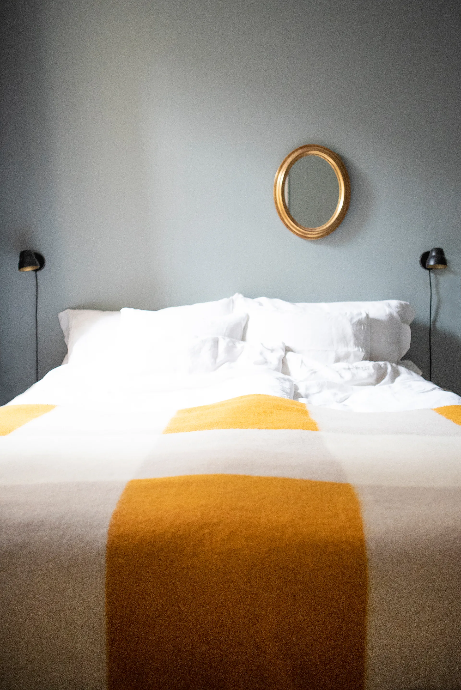 Pop wool throw 130x200 cm, Yellow Brita Sweden