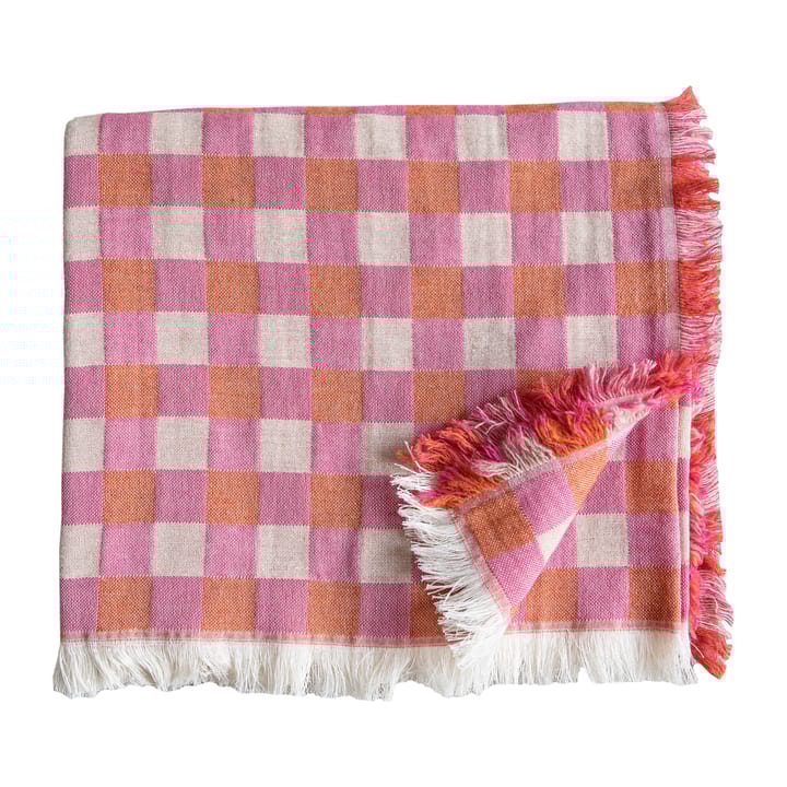 Poppy wool throw 130x170 cm - Pink - Brita Sweden
