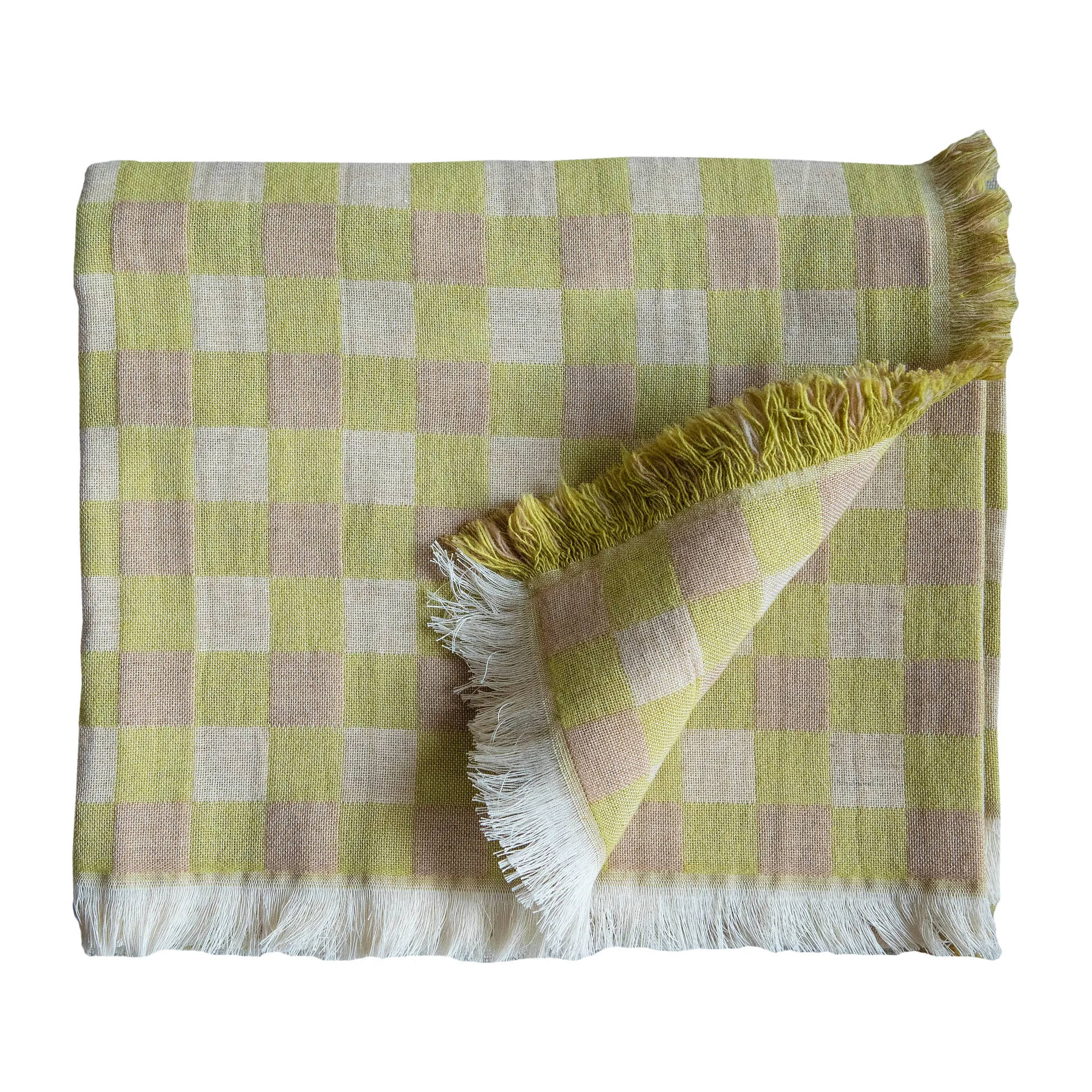 Poppy wool throw 260x260 cm, Green Brita Sweden