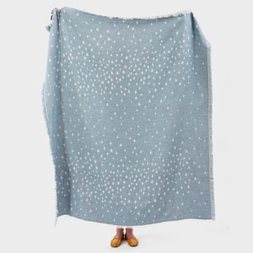 Raining wool blanket 130x170 cm - Sky - Brita Sweden