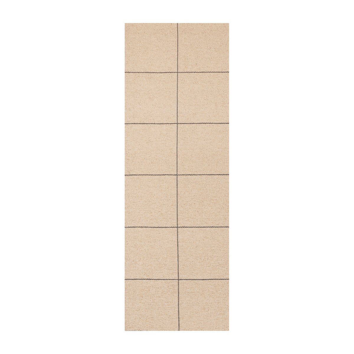 Brita Sweden Ruth rug stone 70x210 cm | Scandinavian Design | Plastic rugs | Grey
