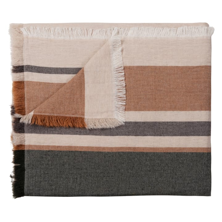 Sezim wool blanket 130x170 cm - Nutty green - Brita Sweden