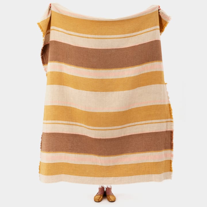 Sezim wool blanket 130x170 cm - Nutty yellow - Brita Sweden