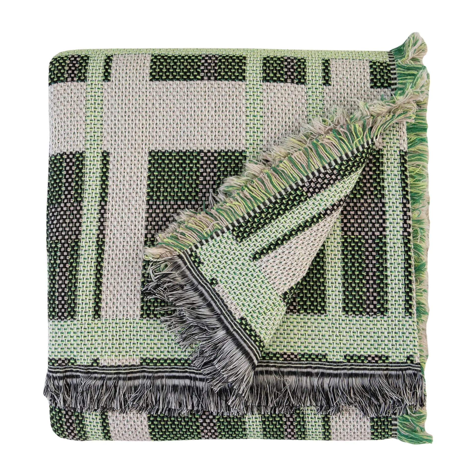 Tradition cotton throw 130x170 cm, Green Brita Sweden