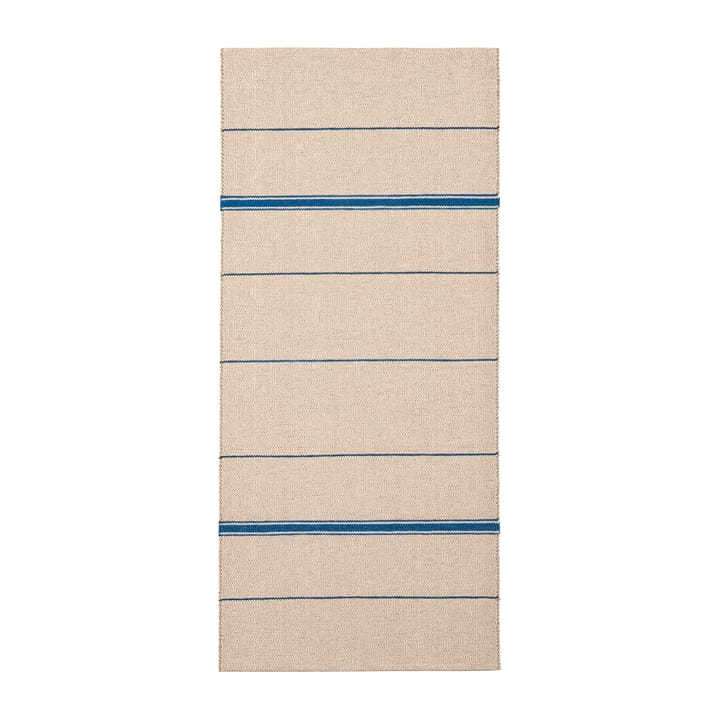 Trapeze rug indigo (cream white-blue), 80x225 cm Brita Sweden