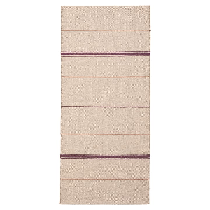 Trapeze rug  tableeaux (cream white-vinred) - 80x225 cm - Brita Sweden