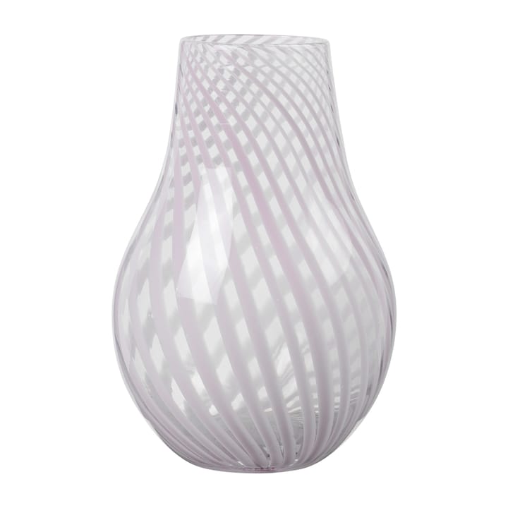 Ada Cross Stripe vase 22.5 cm - Lavender grey - Broste Copenhagen