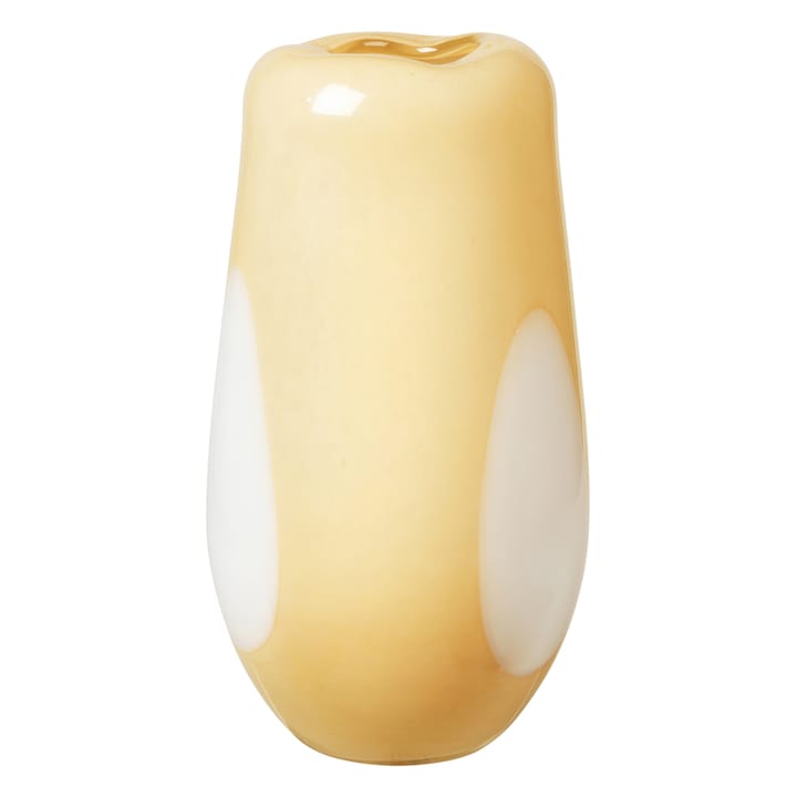 Ada Dot glass vase 37 cm - golden fleece yellow - Broste Copenhagen