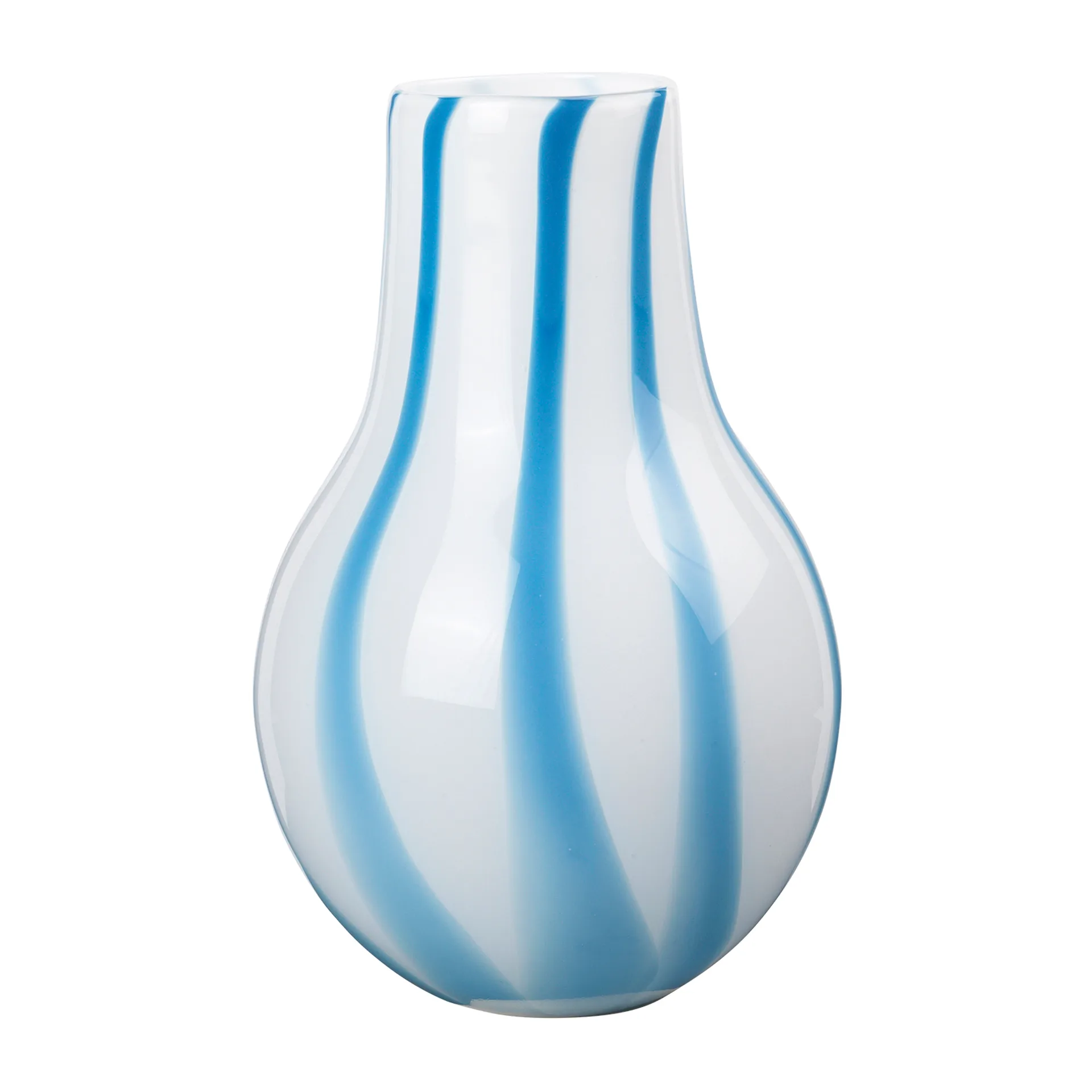 Ada Stripe vase 37 cm, Plain air, light blue Broste Copenhagen