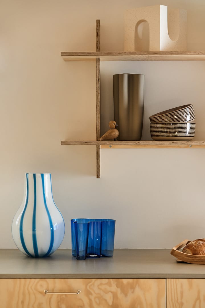 Ada Stripe vase 37 cm, Plain air, light blue Broste Copenhagen