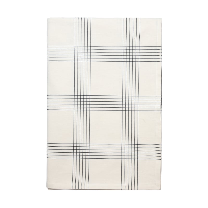 Broste Copenhagen Alice tablecloth 160x200 cm, Black-Natural