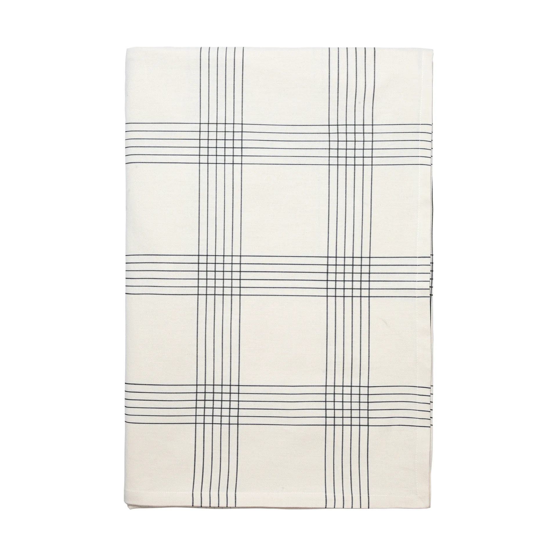 Alice tablecloth, 160x300 cm, Black-Natural Broste Copenhagen