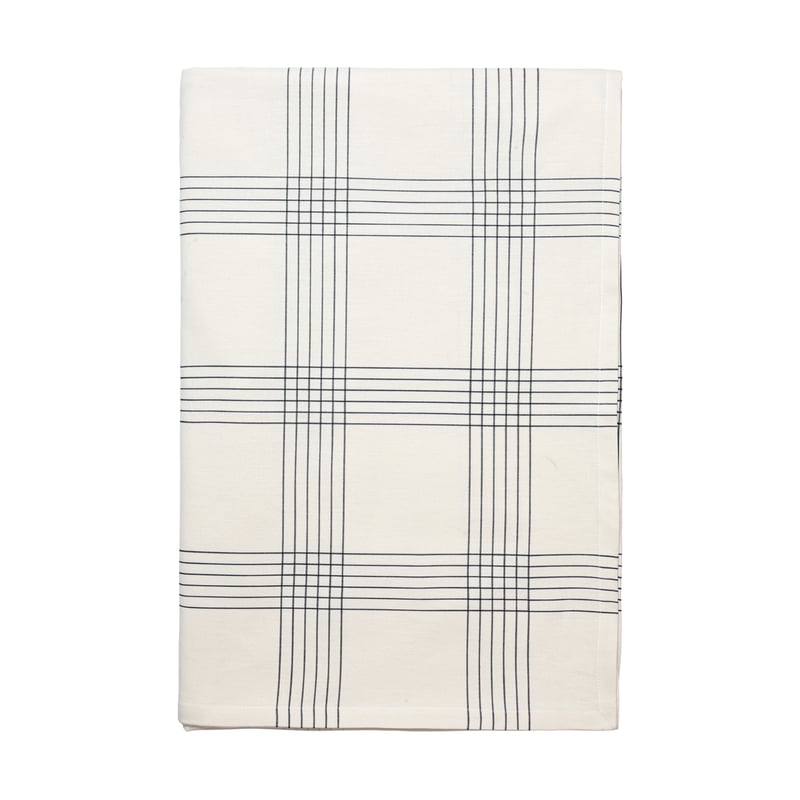 Broste Copenhagen Alice tablecloth 160x300 cm, Black-Natural