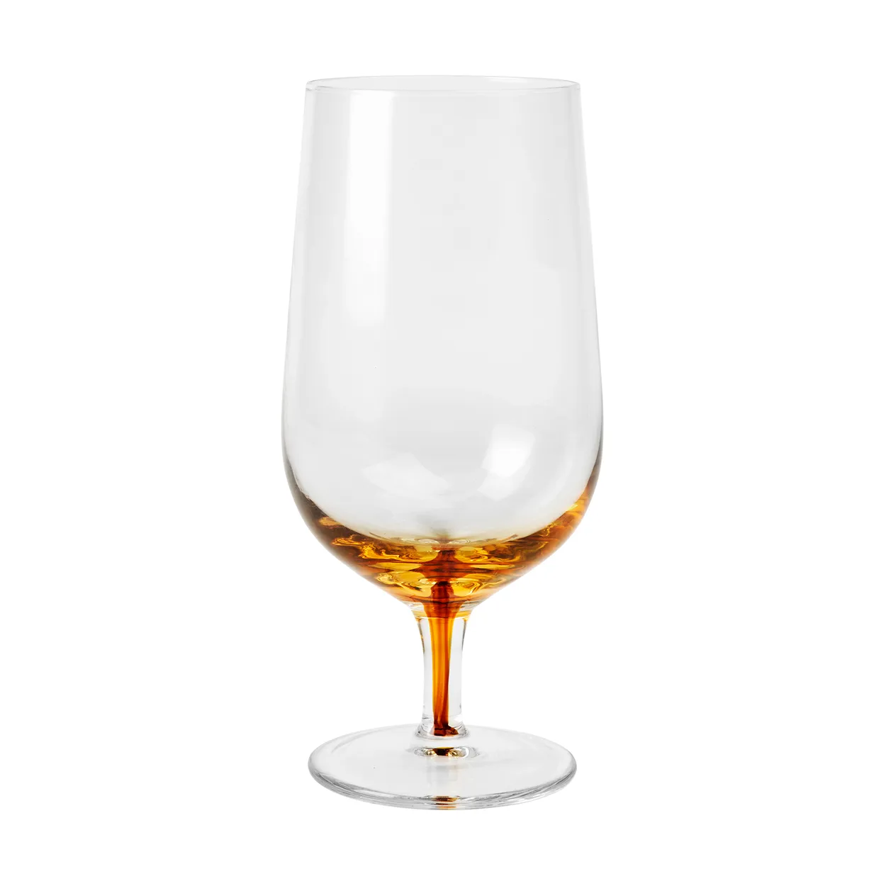 Broste Copenhagen Amber beer glass 50 cl Caramel | Scandinavian Design | Beer glasses | Brown
