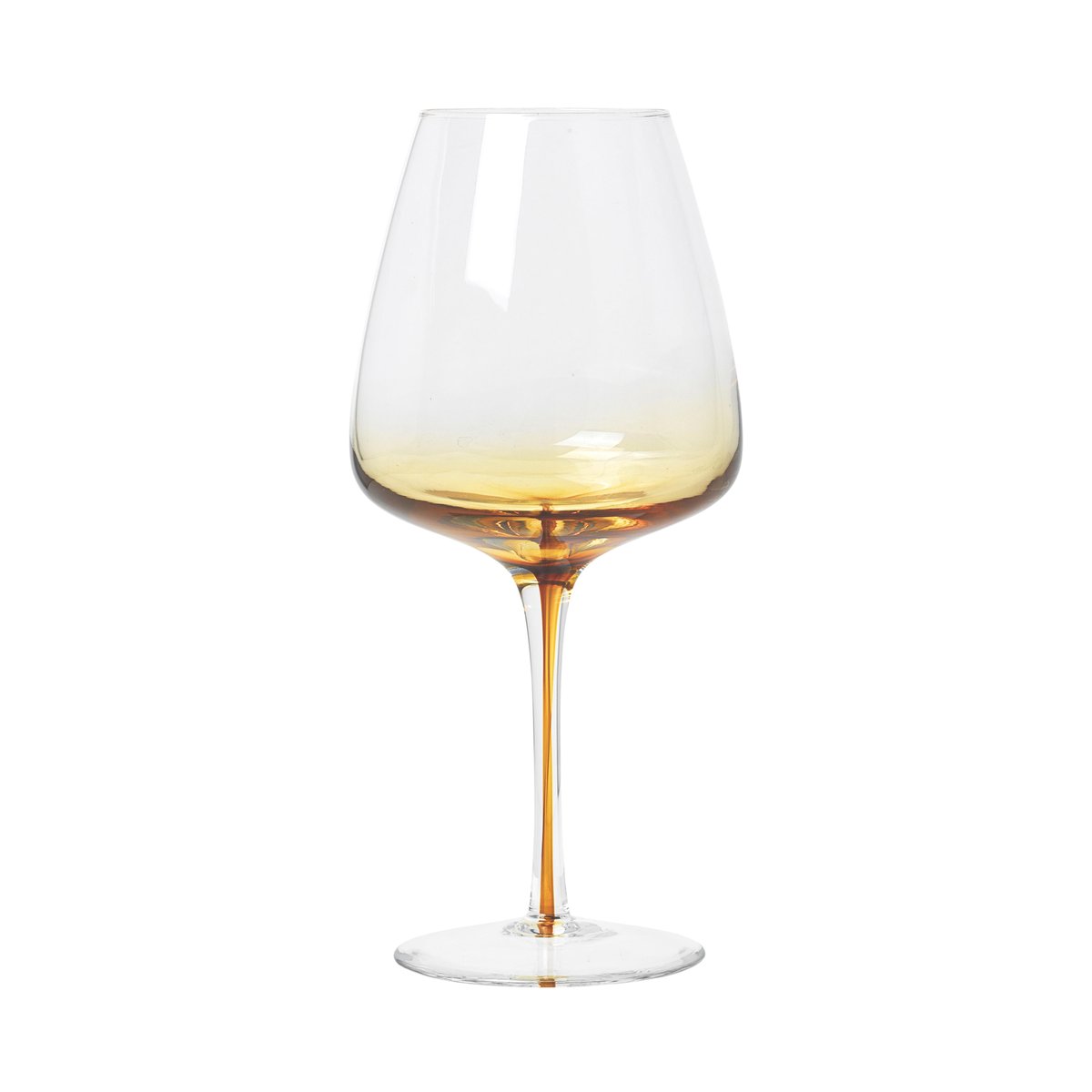 Broste Copenhagen Amber red wine glass 65 cl | Scandinavian Design | Wine glasses | Yellow