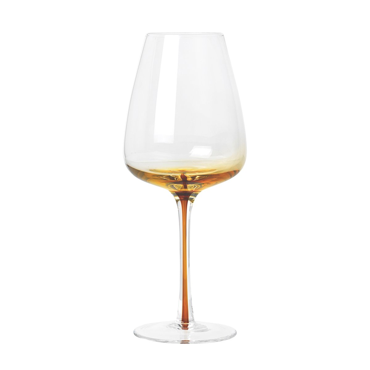 Broste Copenhagen Amber white wine glass 40 cl | Scandinavian Design | Wine glasses | Yellow
