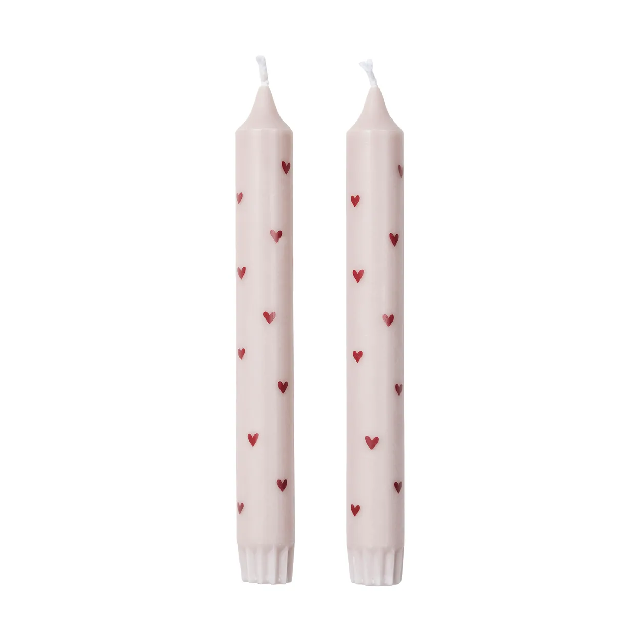 Broste Copenhagen Amor taper candles 2-pack Light pink-red